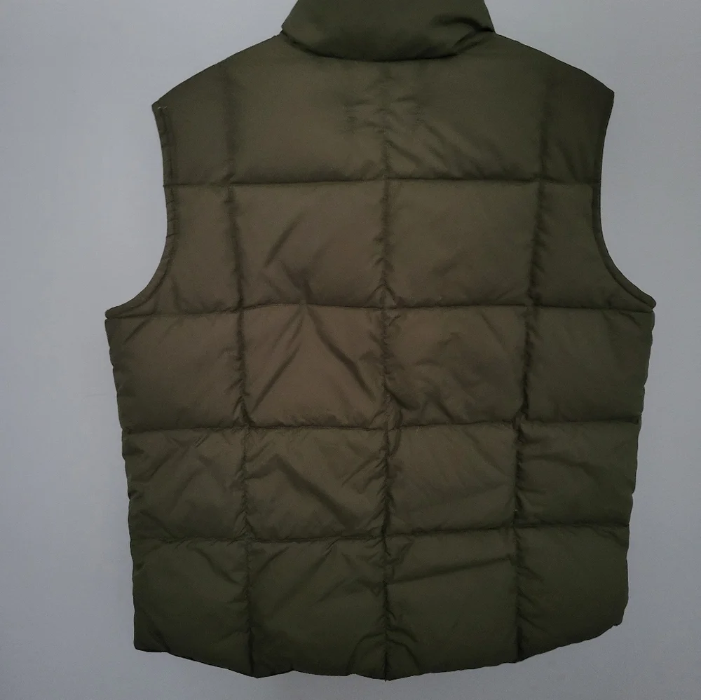 Lands'‎ End Kids Boys Unisex Snap Button Puffer Sleeveless Vest Green Large 6x-7